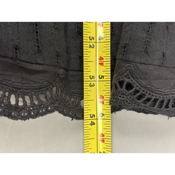 BTB Los Angeles Tiered Ruffle Maxi Dress Size Small Black Boho Dark Romantic - Picture 12 of 16